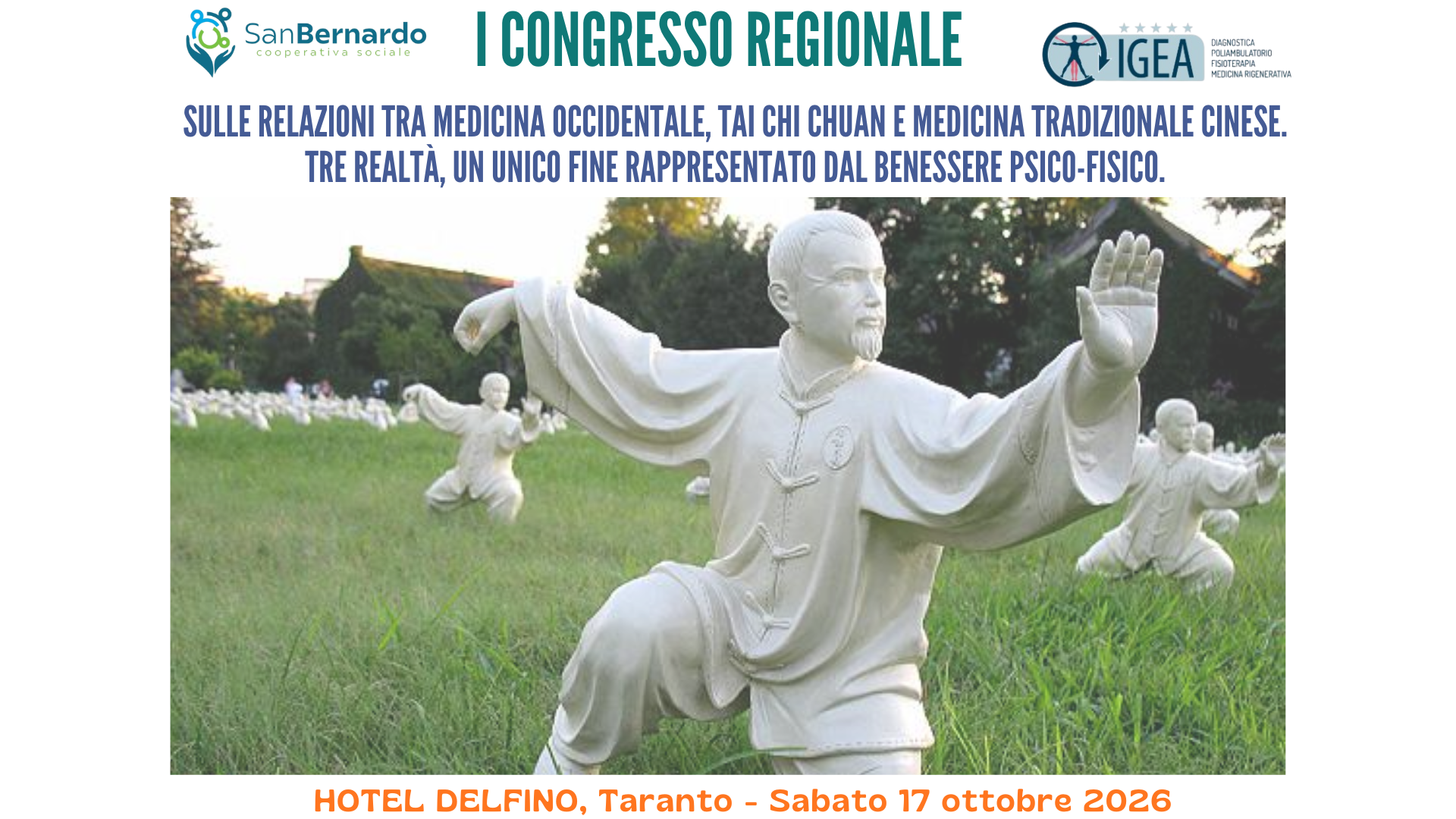 I CONGRESSO REGIONALE SULLE RELAZIONI TRA MEDICINA OCCIDENTALE, TAI CHICHUAN E MEDICINA TRADIZIONALE CINESE. TRE REALTÀ, UN UNICO FINERAPPRESENTATO