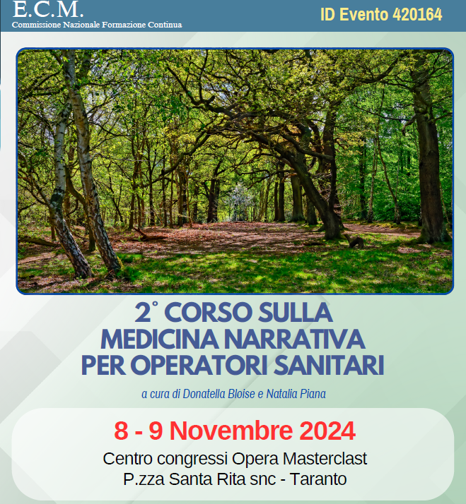 2° CORSO SULLA MEDICINA NARRATIVA PER OPERATORI SANITARI